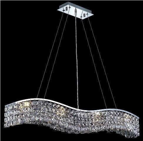 ZC121-2041D36C/EC By Regency Lighting Contour Collection 8 Light Chandeliers Chrome Finish