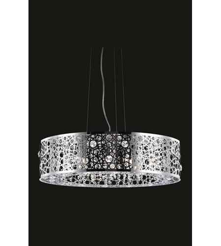 C121-2051D24C/RC By Elegant Lighting Soho Collection 8 Light Dining Room Chrome Finish