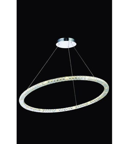 C121-2065D42C/RC By Elegant Lighting Atom Collection 42 Light Dining Room Chrome Finish