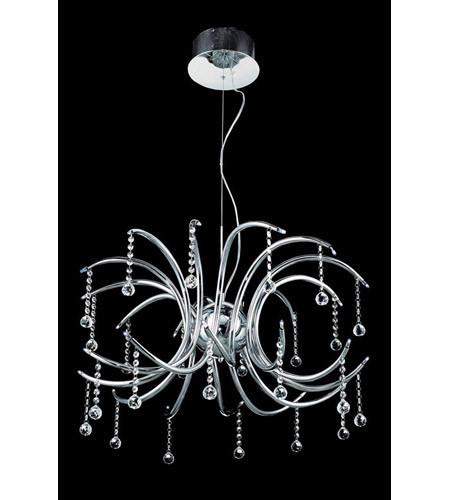 C121-2093D28C/RC By Elegant Lighting Hydra Collection 24 Light Dining Room Chrome Finish