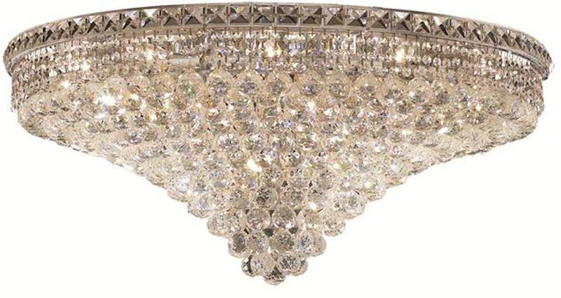 ZC121-2527F36C/EC By Regency Lighting - Tranquil Collection Chrome Finish 21 Light Flush Mount