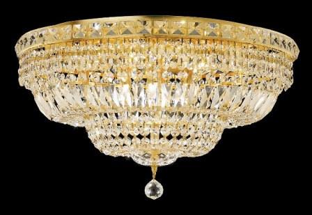 ZC121-V2528F24G By Regency Lighting-Tranquil Collection Gold Finish 12 Lights Flush