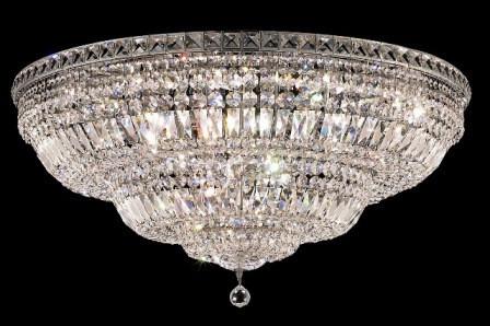 ZC121-V2528F36C By Regency Lighting-Tranquil Collection Chrome Finish 21 Lights Flush