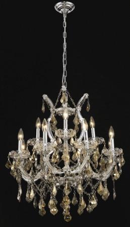 C121-2800D27C-GT By Regency Lighting-Maria Theresa Collection Chrome Finish 13 Lights Chandelier