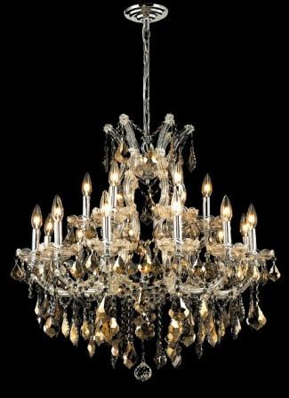 C121-2800D30C-GT By Regency Lighting-Maria Theresa Collection Chrome Finish 19 Lights Chandelier