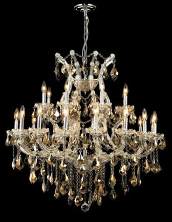 C121-2800D36C-GT By Regency Lighting-Maria Theresa Collection Chrome Finish 24 Lights Chandelier