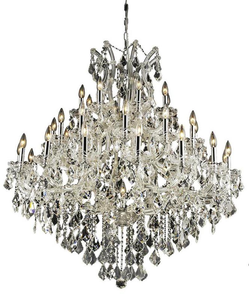 ZC121-2800G44C/EC By Regency Lighting - Maria Theresa Collection Chrome Finish 37 Lights Foyer/Hallway