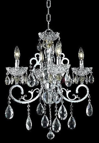 ZC121-2830D20C/EC By Regency Lighting Aria Collection 4 Light Chandeliers Chrome Finish