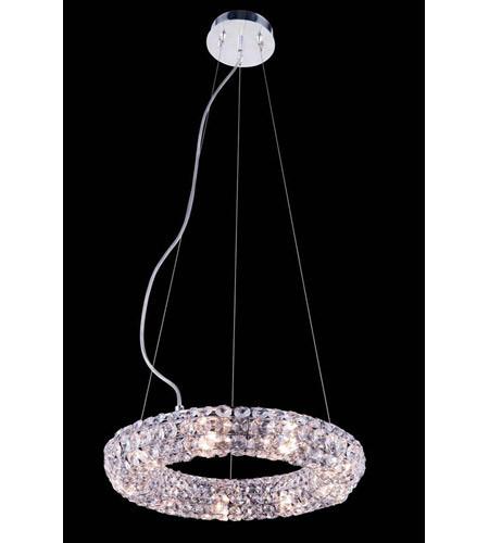 C121-2912D14C/RC By Elegant Lighting Halo Collection 9 Light Pendant