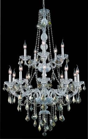 C121-7815G33C-GT By Regency Lighting-Verona Collection Chrome Finish 15 Lights Chandelier