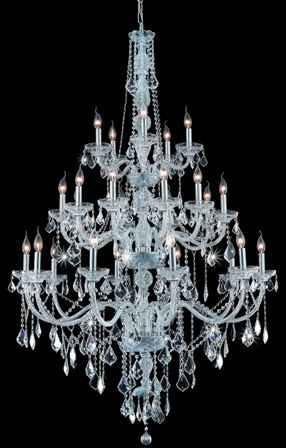 C121-7825G43C By Regency Lighting-Verona Collection Chrome Finish 25 Lights Chandelier