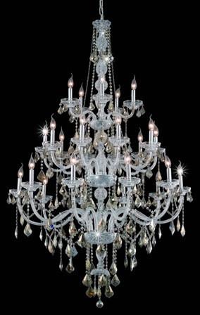 C121-7825G43C-GT By Regency Lighting-Verona Collection Chrome Finish 25 Lights Chandelier