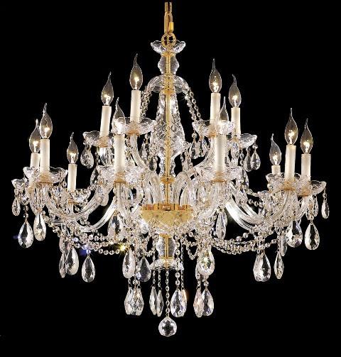 ZC121-7829G35G/EC By Regency Lighting Alexandria Collection 15 Light Chandeliers Gold Finish