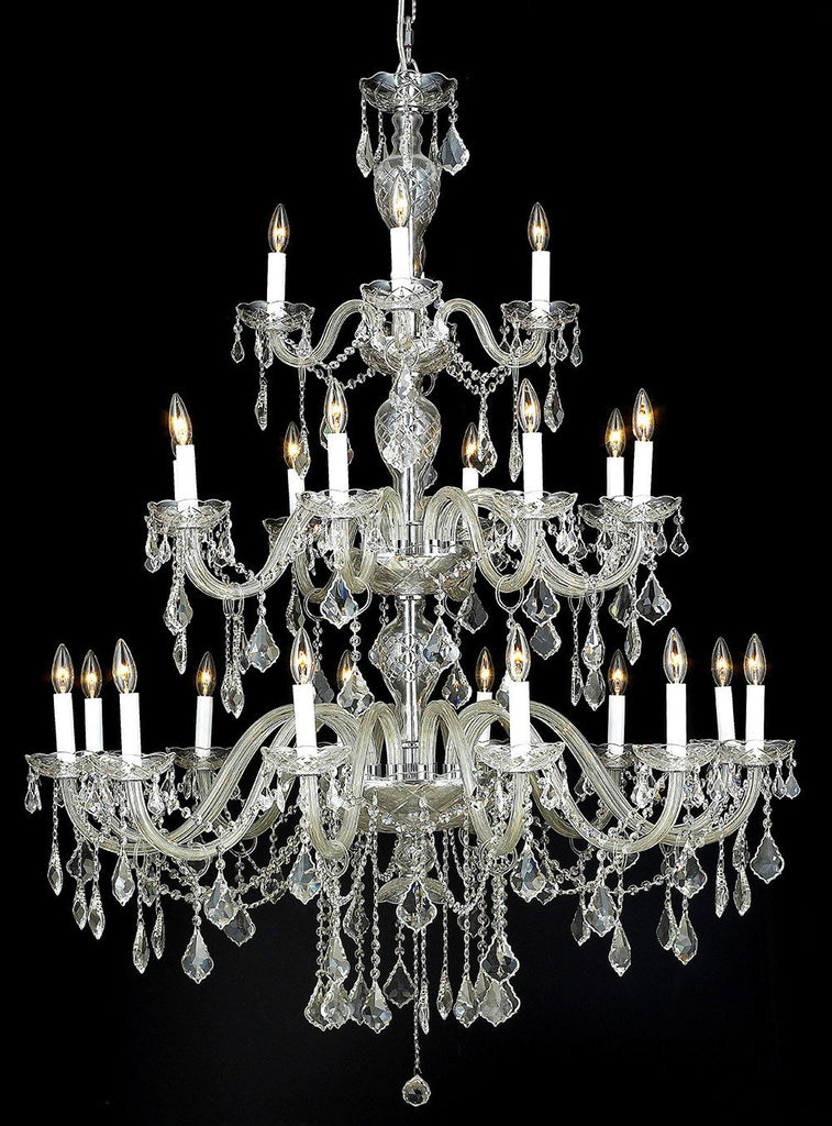 C121-7831G45C By Regency Lighting-Alexandria Collection Chrome Finish 24 Lights Chandelier