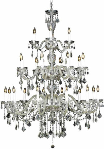 ZC121-7831G45C/EC By Regency Lighting - Alexandria Collection Chrome Finish 24 Lights Foyer/Hallway