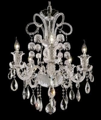 C121-7832D25C By Regency Lighting-Elizabeth Collection Chrome Finish 5 Lights Chandelier