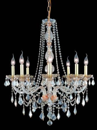 C121-7858D28GS-GS By Regency Lighting-Verona Collection Golden Shadow Finish 8 Lights Chandelier