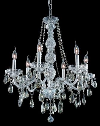 C121-7956D24C-GT By Regency Lighting-Verona Collection Chrome Finish 6 Lights Chandelier