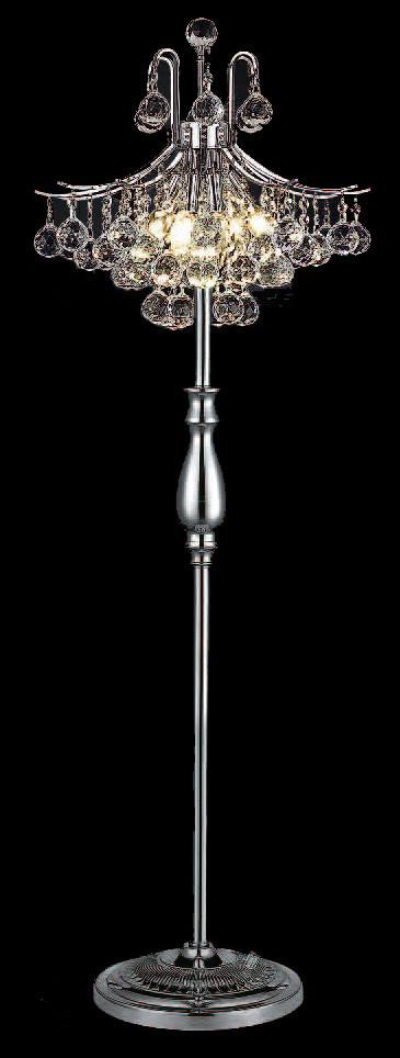 ZC121-8000FL16C/EC By Regency Lighting Toureg Collection 6 Light Floor Lamps Chrome Finish