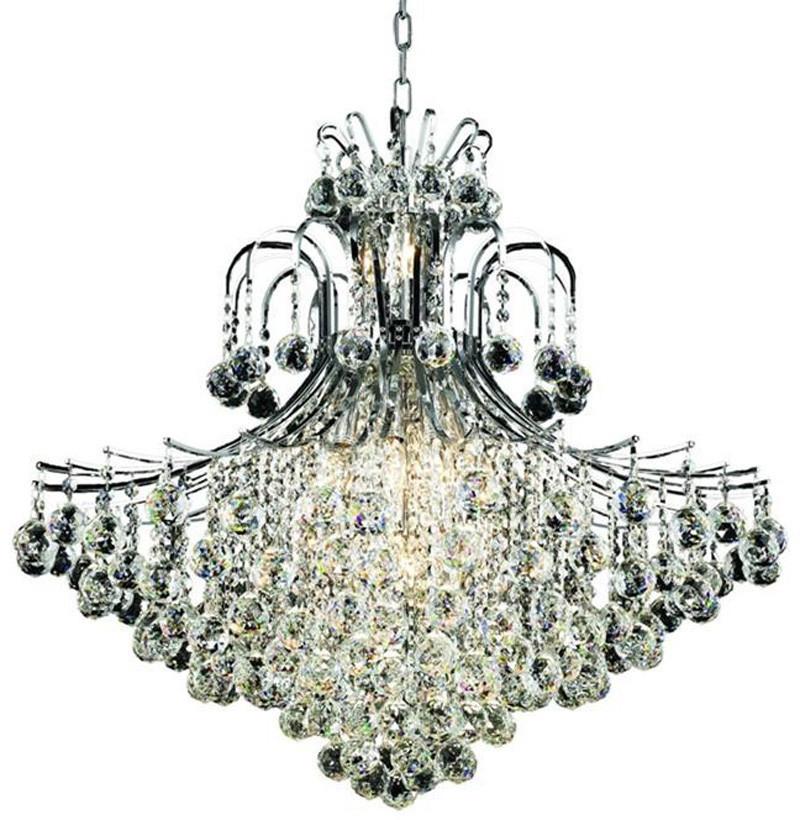 ZC121-V8005G31C/EC By Elegant Lighting - Toureg Collection Chrome Finish 15 Lights Foyer/Hallway