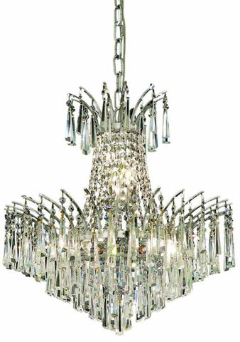 ZC121-8032D19C/EC By Regency Lighting - Victoria Collection Chrome Finish 8 Lights Dining Room