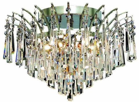 ZC121-8032F16C/EC By Regency Lighting - Victoria Collection Chrome Finish 6 Lights Flush Mount