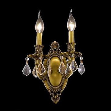 C121-9202W9FG By Regency Lighting-Rosalia Collection French Gold Finish 2 Lights Wall Sconce