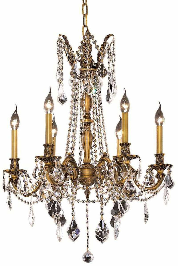 ZC121-9206D23FG/EC By Regency Lighting - Rosalia Collection French Gold Finish 6 Lights Dining Room