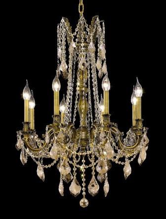 C121-9208D24AB-GT By Regency Lighting-Rosalia Collection Antique Bronze Finish 8 Lights Chandelier