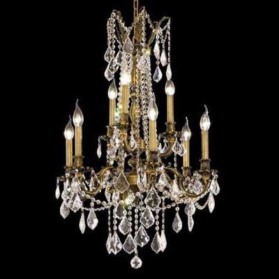 C121-9209D23AB By Regency Lighting-Rosalia Collection Antique Bronze Finish 9 Lights Chandelier