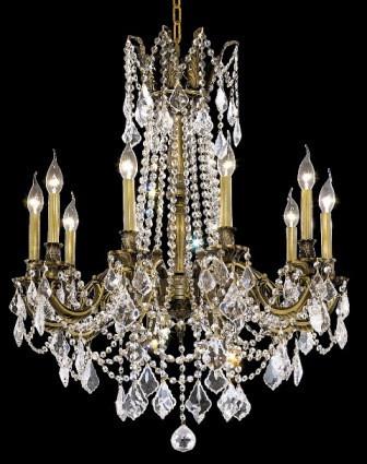 C121-9210D28AB By Regency Lighting-Rosalia Collection Antique Bronze Finish 10 Lights Chandelier