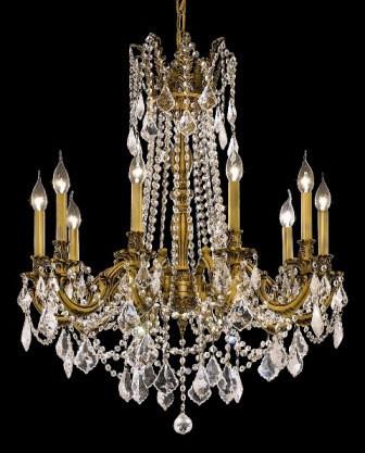 C121-9210D28FG By Regency Lighting-Rosalia Collection French Gold Finish 10 Lights Chandelier