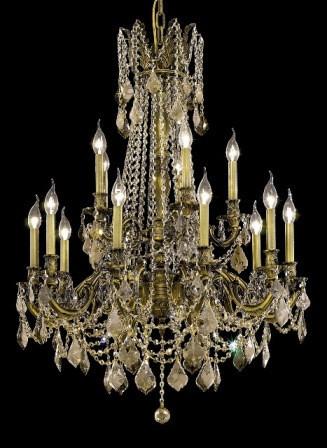 C121-9215D28AB-GT By Regency Lighting-Rosalia Collection Antique Bronze Finish 15 Lights Chandelier