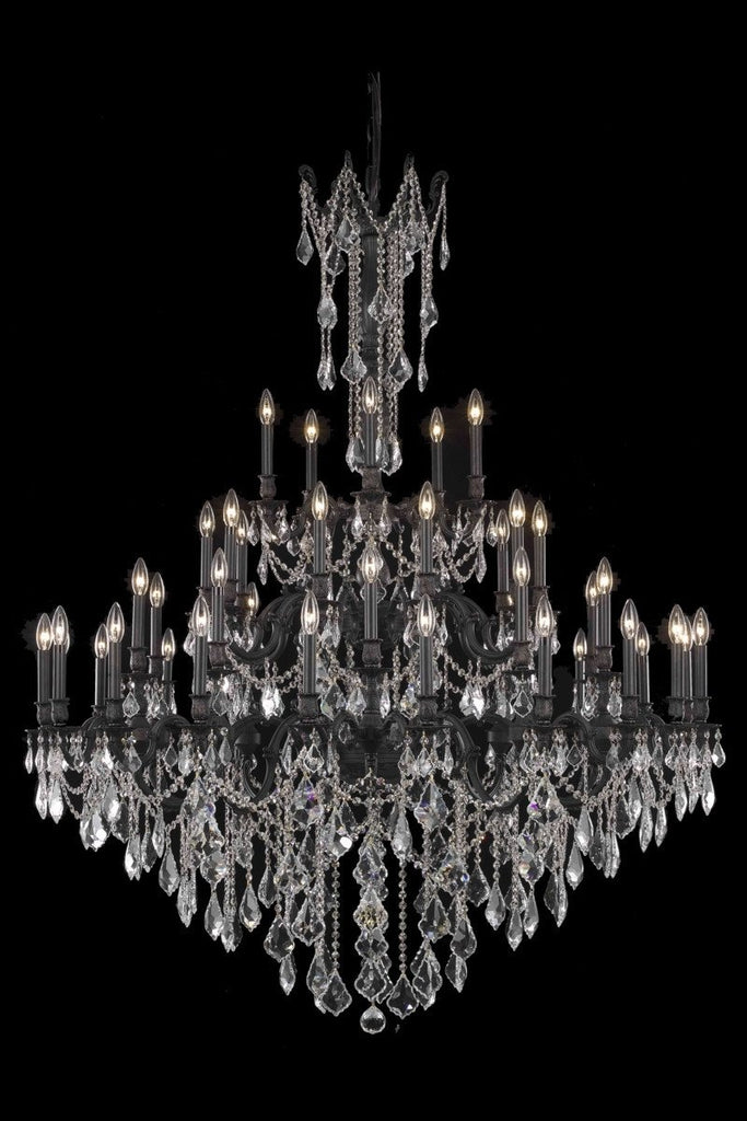 ZC121-9245G54DB/EC By Regency Lighting Rosalia Collection 45 Light Chandeliers Dark Bronze Finish