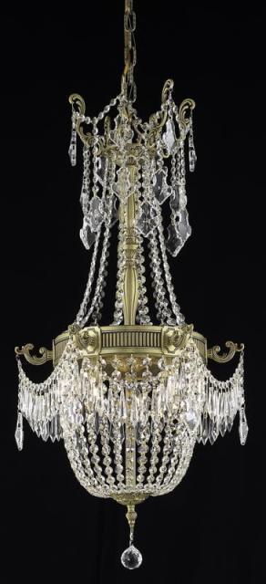 ZC121-9306D18FG/EC By Regency Lighting Esperanza Collection 6 Light Chandeliers French Gold Finish