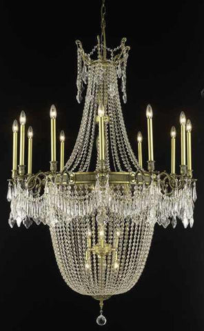 C121-9322G40AB/RC By Elegant Lighting Esperanza Collection 22 Light Chandeliers Antique Bronze Finish