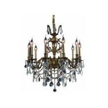 C121-9410D28AB/RC By Elegant Lighting Marseille Collection 10 Lights Chandelier Antique Bronze Finish