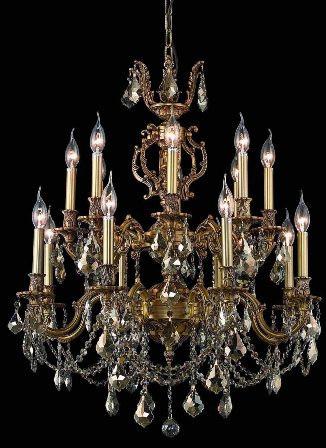 C121-9516D28FG-GT By Regency Lighting-Marseille Collection French Gold Finish 16 Lights Chandelier