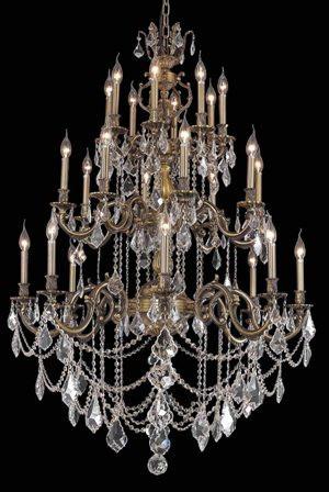 C121-9524G38AB By Regency Lighting-Marseille Collection Antique Bronze Finish 24 Lights Chandelier