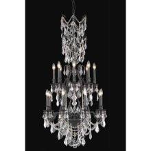 C121-9616D27DB/RC By Elegant Lighting Monarch Collection 16 Lights Chandelier Dark Bronze Finish