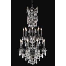 C121-9616G37DB-GS/RC By Elegant Lighting Monarch Collection 16 Lights Chandelier Dark Bronze Finish