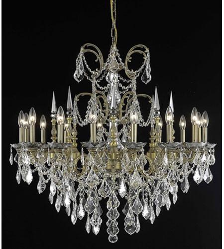 C121-9716G35FG-GT/RC By Elegant Lighting Athena Collection 16 Light Foyer/Hallway French Gold Finish