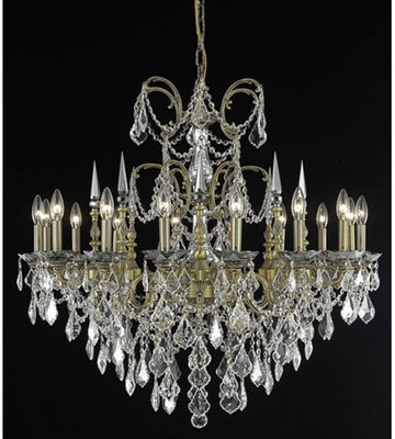 C121-9716G35FG/RC By Elegant Lighting Athena Collection 16 Light Foyer/Hallway French Gold Finish