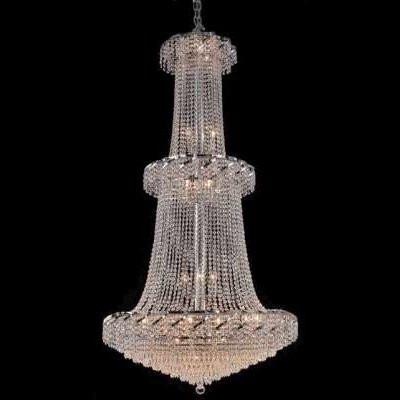 C121-ECA4G36C By Regency Lighting-Belenus Collection Chrome Finish 32 Lights Chandelier