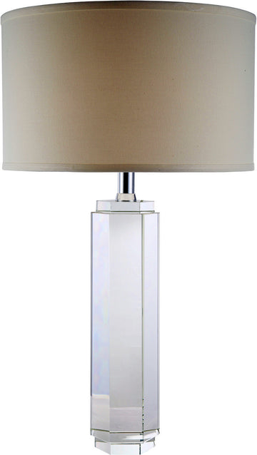 C121-TL1004 By Elegant Lighting - Regina Collection Chrome Finish 1 Light Table Lamp