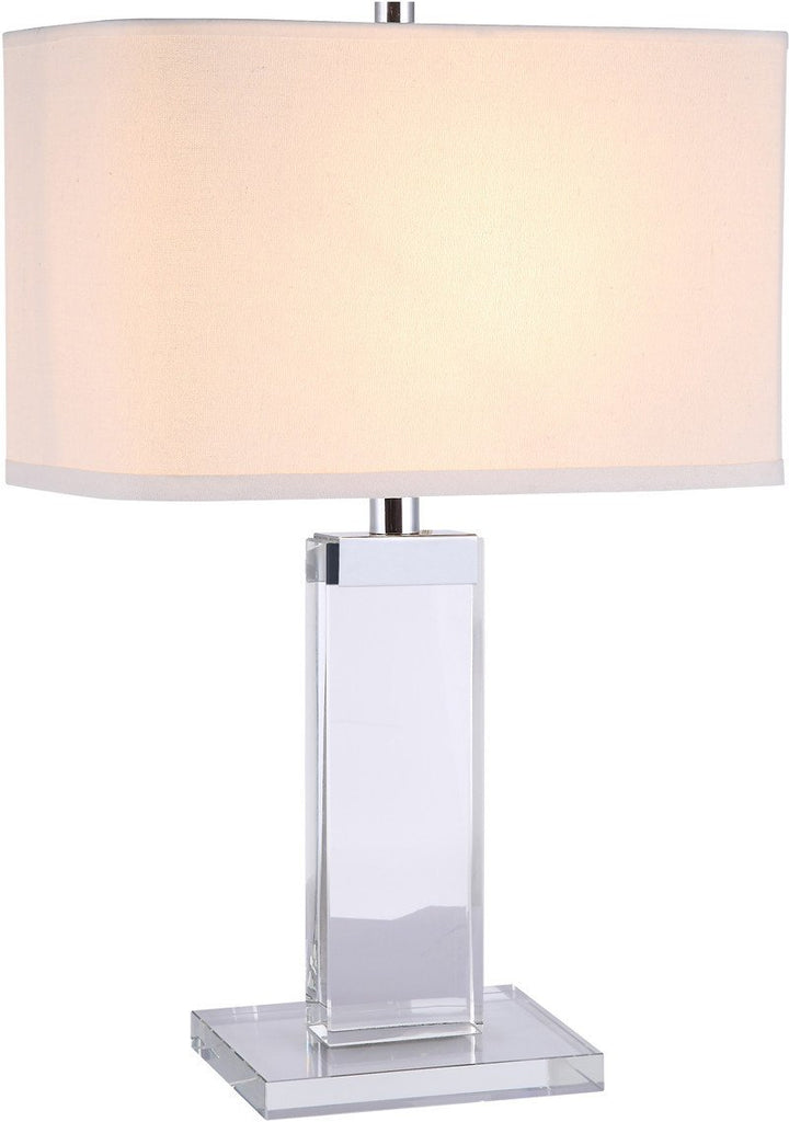 C121-TL1013 By Elegant Lighting - Regina Collection Chrome Finish 1 Light Table Lamp