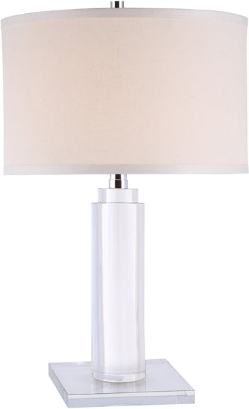 C121-TL1017 By Elegant Lighting - Regina Collection Chrome Finish 1 Light Table Lamp