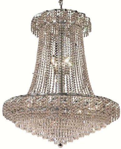 C121-ECA4G36SC/RC By Elegant Lighting - Belenus Collection Chrome Finish 22 Lights Foyer/Hallway