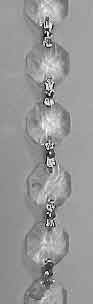 Silver Color Strand Of Crystal Beads CC-C26-Silver