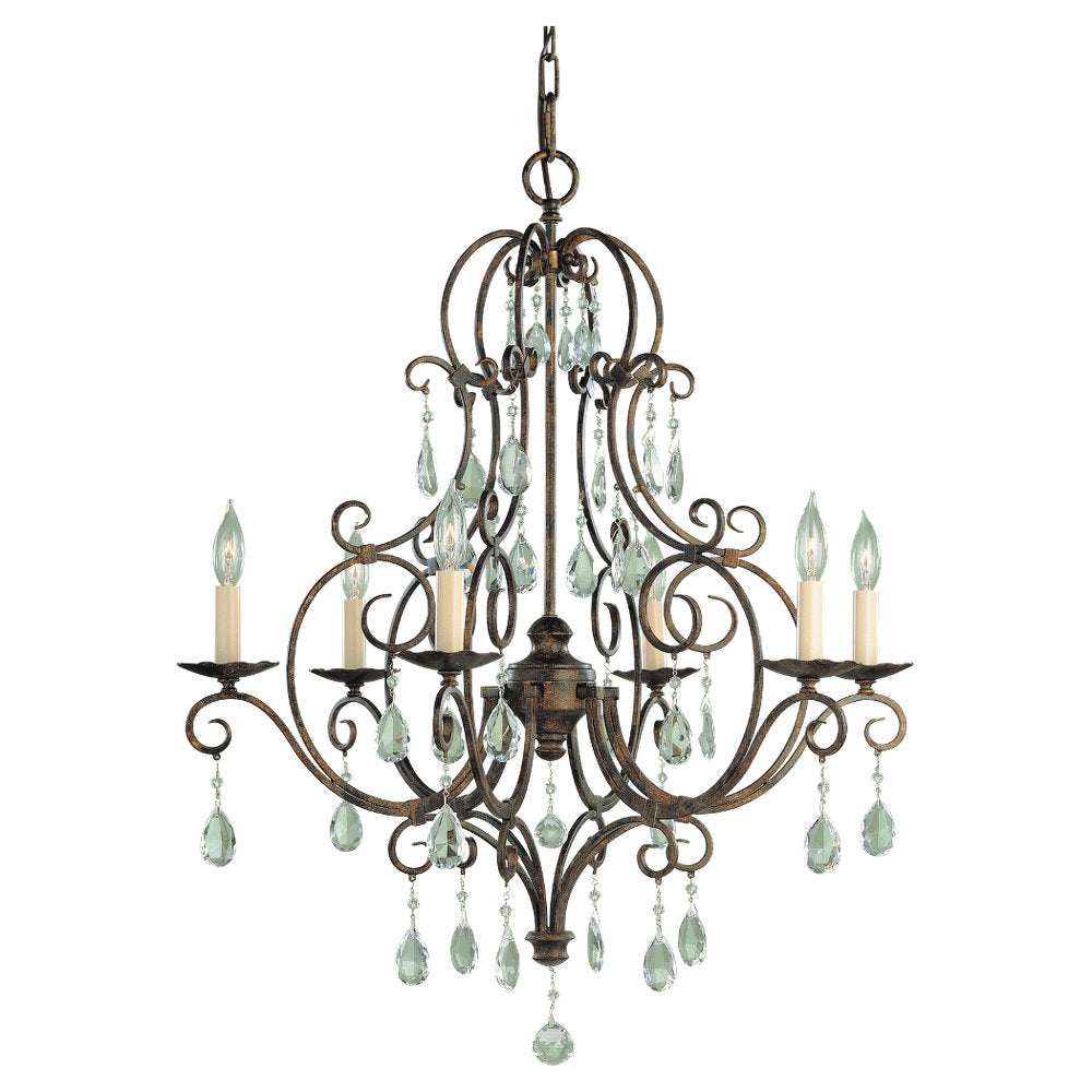 Murray Feiss 6 Bulb Mocha Bronze Chandelier - C140-F1902/6MBZ